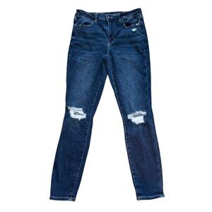 American Eagle Hi-Rise Jegging-Dark Wash Blue-Size 12-GUC